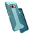 Three-quarter angled view of back of phone case simultaneously shown with three-quarter angled front view of phone case