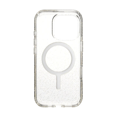 Inside view of empty phone case from straight-on#color_clear-gold-glitter