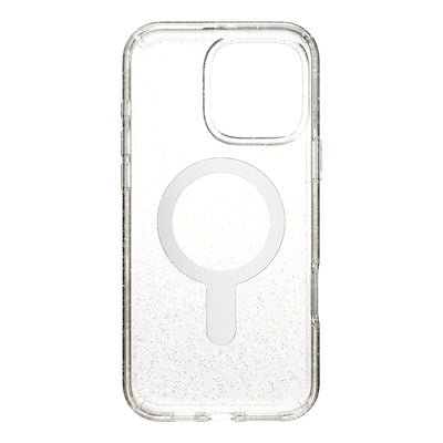 Inside view of empty phone case from straight-on#color_clear-gold-glitter