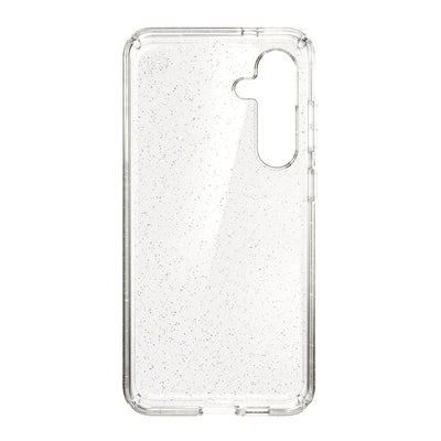 Straight-on view of inside of phone case#color_clear-gold-glitter