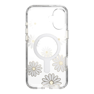 Inside view of empty phone case from straight-on#color_sunshine-daisies-clear