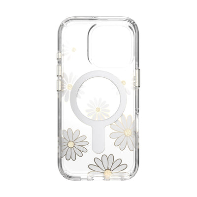 Inside view of empty phone case from straight-on#color_sunshine-daisies-clear