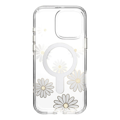 Inside view of empty phone case from straight-on#color_sunshine-daisies-clear