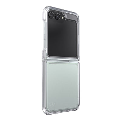 Three-quarter view of back of phone case#color_clear