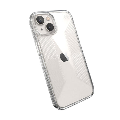 Tilted three-quarter angled view of back of phone case#color_clear