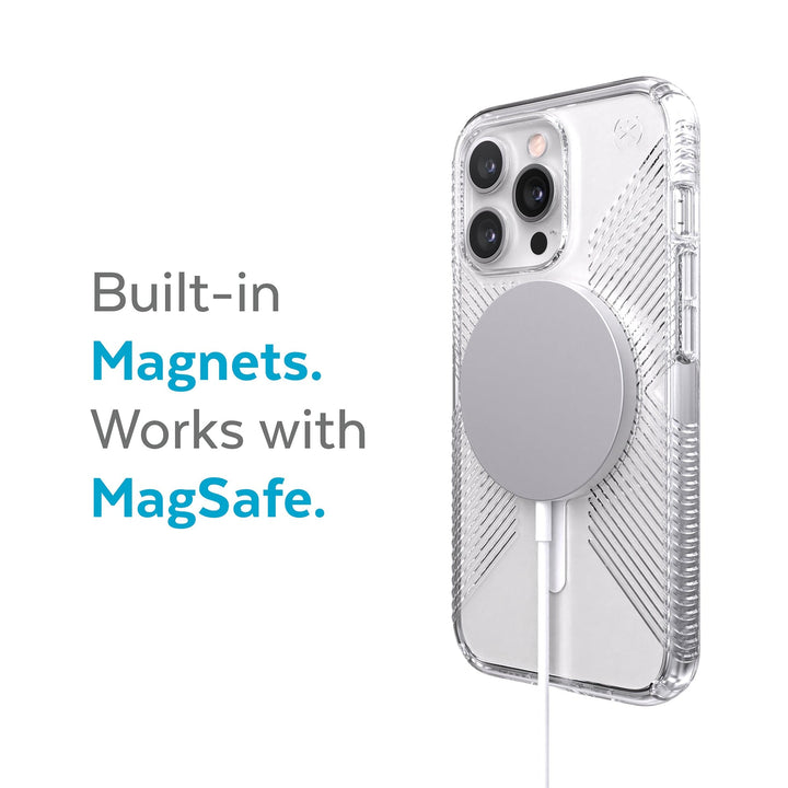 Speck Presidio Perfect-Clear Grip MagSafe iPhone 13 Pro Cases Best