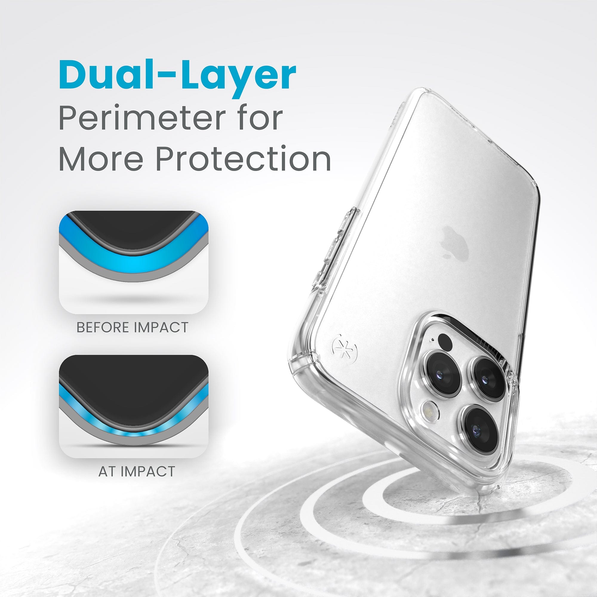 Presidio Perfect-Clear Apple iPhone 15 Pro Max Case - Thumbnail 2