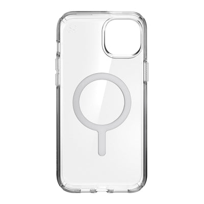 Straight-on view of inside of phone case.#color_clear-chrome