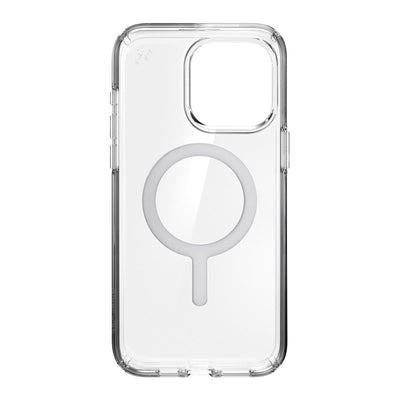 Straight-on view of inside of phone case.#color_clear-chrome