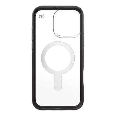 Inside view of empty phone case from straight-on#color_clear-frosted-black