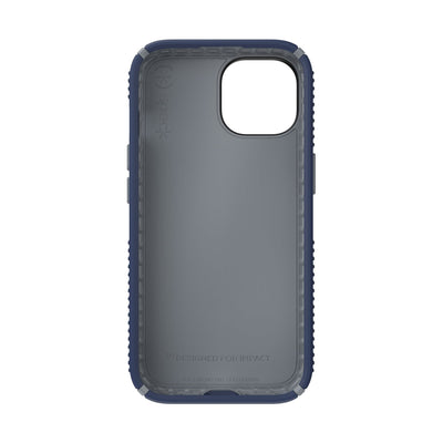 Straight-on view of inside of phone case.#color_coastal-blue-dust-grey