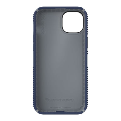 Straight-on view of inside of phone case.#color_coastal-blue-dust-grey