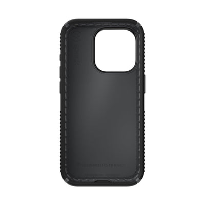 Straight-on view of inside of phone case.#color_black-slate-grey