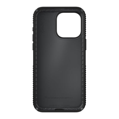 Straight-on view of inside of phone case.#color_black-slate-grey