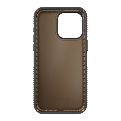 Straight-on view of inside of phone case.#color_charcoal-grey-cool-bronze