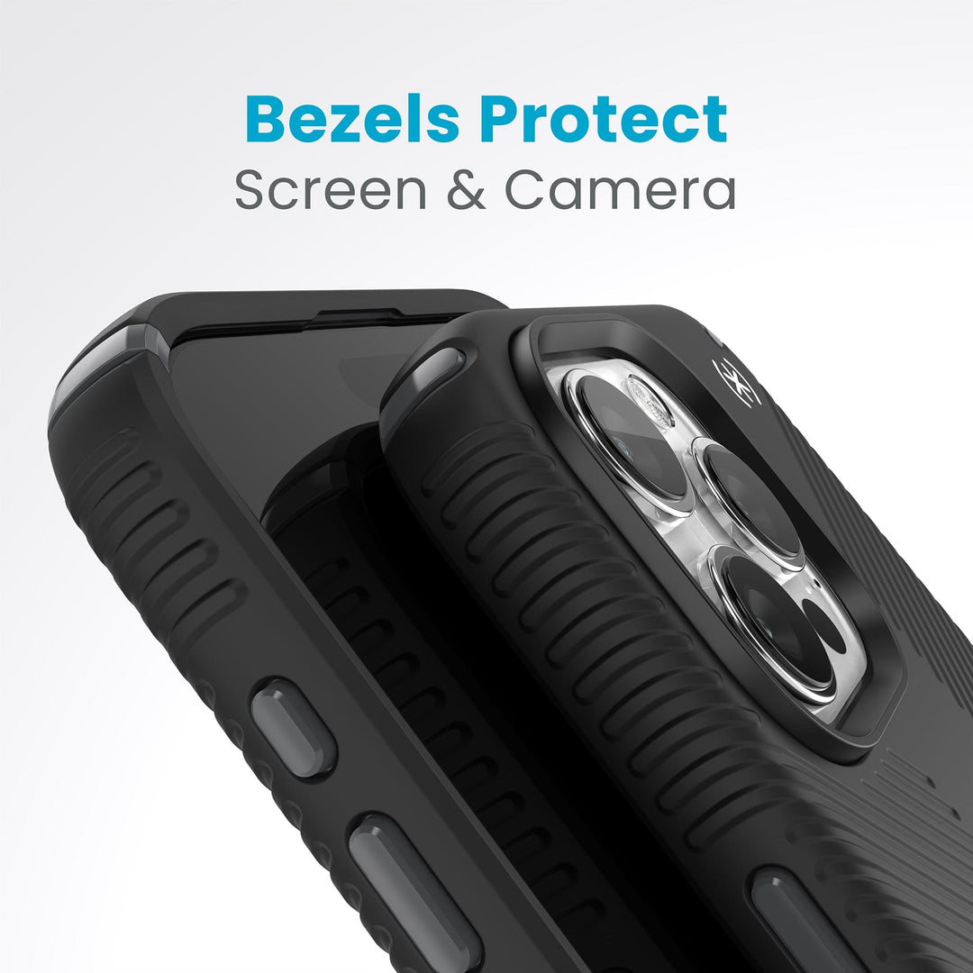 Presidio2 Grip iPhone 15 Pro Max Cases Charcoal Grey/Cool Bronze