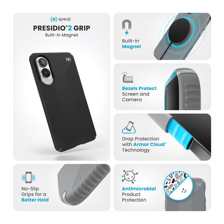 Presidio Grip Speck Products Presidio Speck Presidio2 Grip MagSafe Case For IPhone Air In Deep Sea