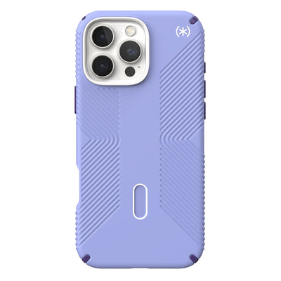 Back view of the phone case with phone inside from straight on#color_future-lavender-cassis-purple