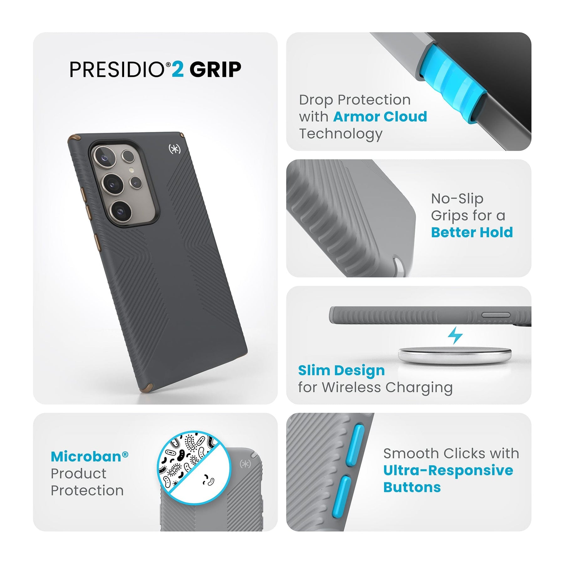 Presidio2 Grip Samsung Galaxy S24 Ultra Cases By Speck Products Samsung Galaxy S24 Ultra Cases 3917