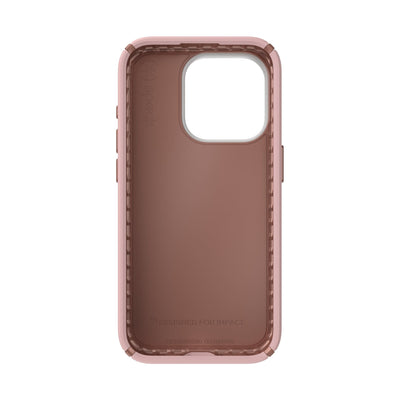 Straight-on view of inside of phone case.#color_dahlia-pink-rose-copper