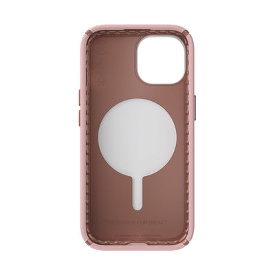 Straight-on view of inside of phone case.#color_dahlia-pink-rose-copper