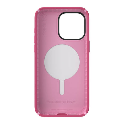 Straight-on view of inside of phone case.#color_digital-pink-blossom-pink