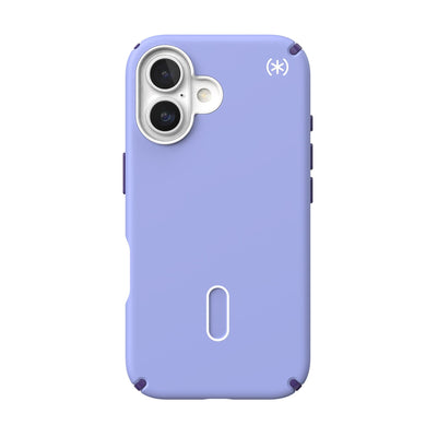 Back view of the phone case with phone inside from straight on#color_future-lavender-cassis-purple