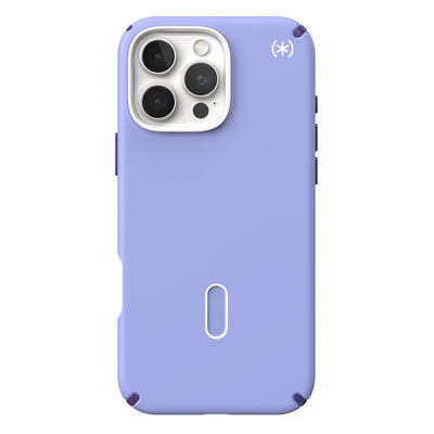 Back view of the phone case with phone inside from straight on#color_future-lavender-cassis-purple