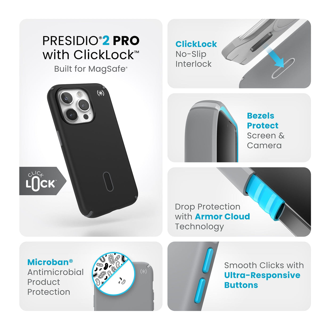 Presidio2 Pro MagSafe iPhone 14 Pro Cases