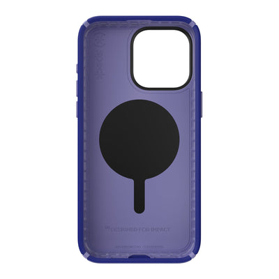 Straight-on view of inside of phone case.#color_future-blue-purple-ink