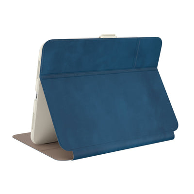 Three-quarter view of back of the case, using view stand formation.