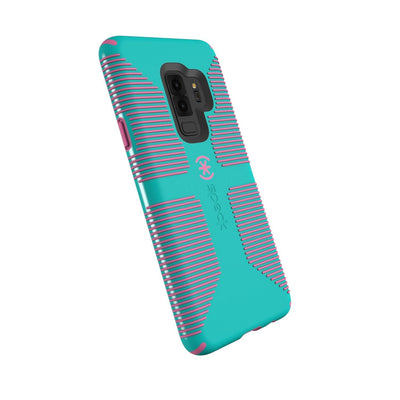 Speck Galaxy S9 Plus Caribbean Blue/Bubblegum Pink CandyShell Grip Samsung Galaxy S9+ Cases Phone Case