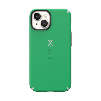 View of the back of the phone case from straight on#color_renew-green-sweater-grey