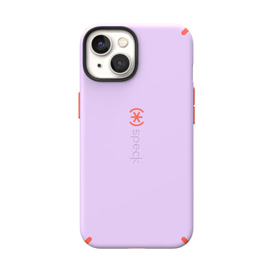 View of the back of the phone case from straight on#color_spring-purple-energy-red