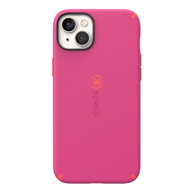 View of the back of the phone case from straight on#color_digital-pink-energy-red