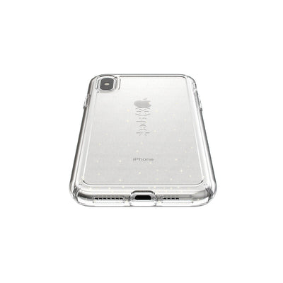 Speck iPhone XS Max Clear/Gold Glitter GemShell Glitter iPhone XS Max Cases Phone Case