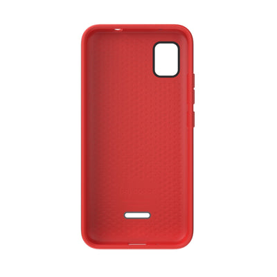 Straight-on view of inside of phone case#color_moody-grey-turbo-red