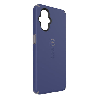 Three-quarter view of back of phone case