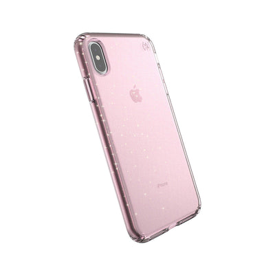 Speck iPhone XS Max Bella Pink with Gold Glitter Presidio Clear + Glitter iPhone XS Max Cases Phone Case