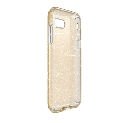 Speck Galaxy J3 Emerge Clear/Gold Glitter Presidio Clear + Glitter Samsung Galaxy J3 Emerge Cases Phone Case