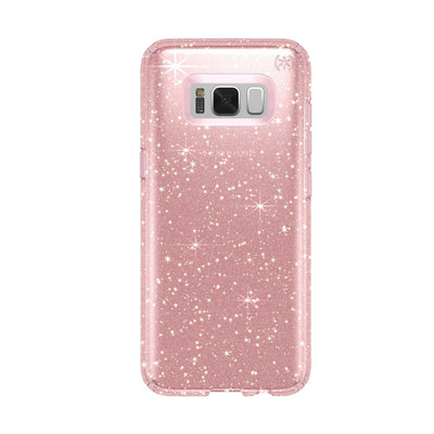 Speck Galaxy S8 Rose Pink with Gold Glitter/Rose Pink Presidio Clear + Glitter Samsung Galaxy S8 Cases Phone Case
