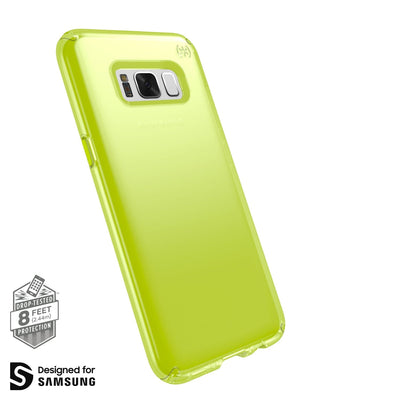 Speck Galaxy S8 Plus Lightning Yellow Neon Matte Presidio Clear Neon Edition Galaxy S8+ Cases Phone Case