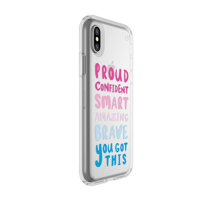 Speck iPhone XS/X You Got This Presidio Clear + Print Crisis Text Line Edition iPhone X Cases Phone Case