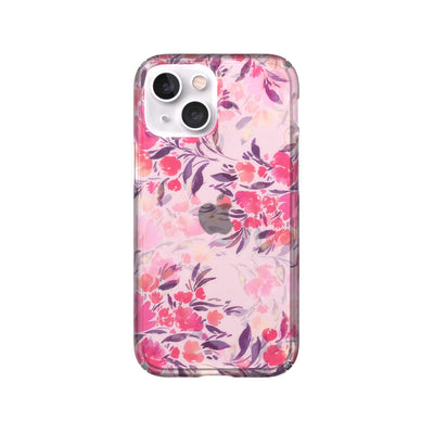 View of the back of the phone case from straight on#color_clear-fall-floral