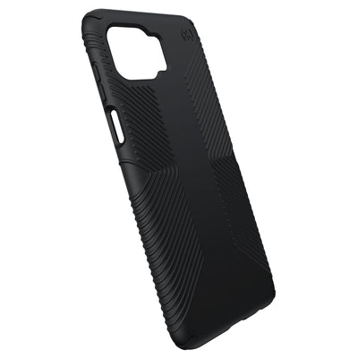 Speck Motorola One 5G Black/Black Presidio Exotech With Grips Motorola One 5G Cases - Black Phone Case