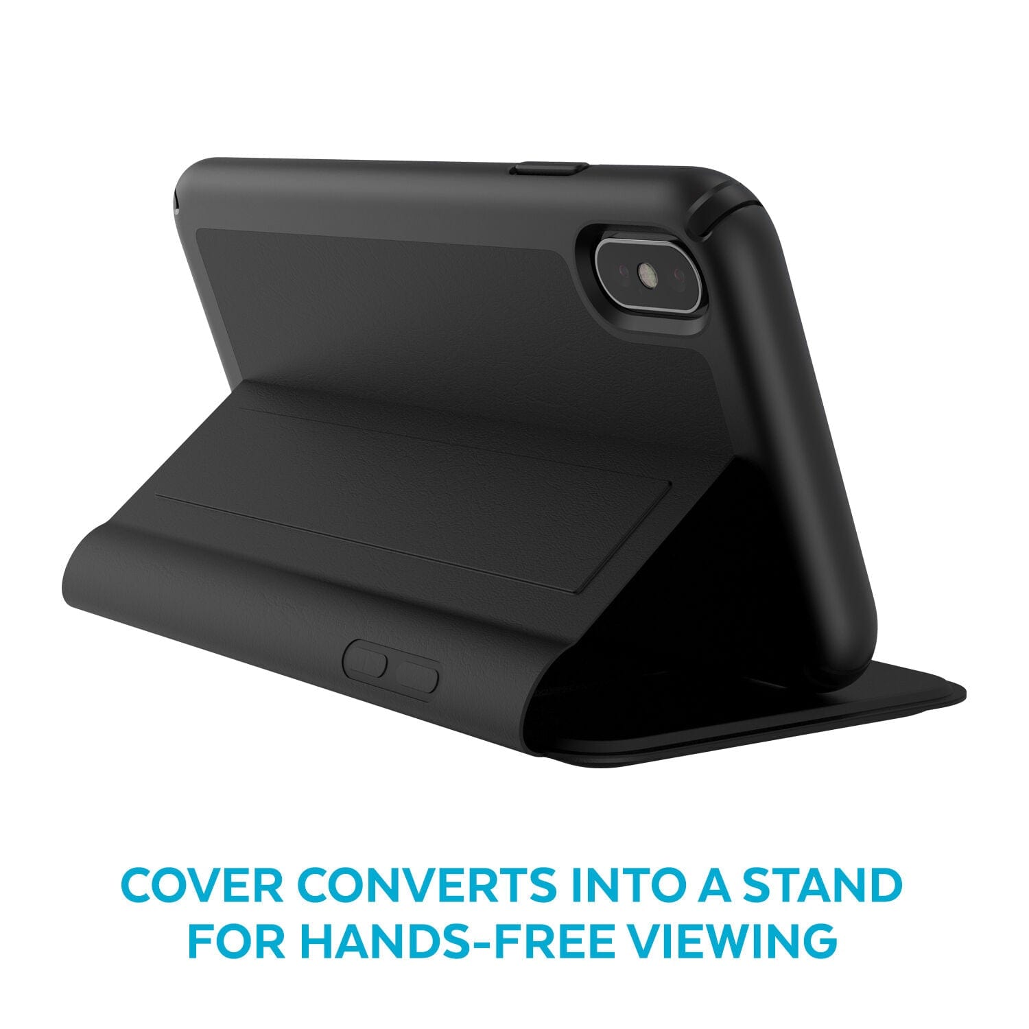 Presidio Folio Leather Apple iPhone XS Max Case - Thumbnail 2