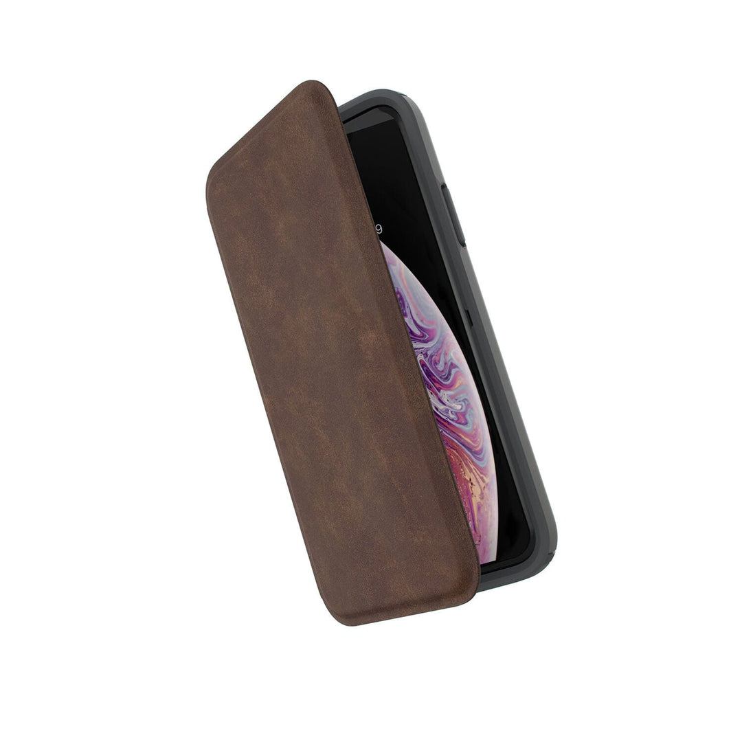 Speck Presidio Folio Leather iPhone XS / X Cases Best iPhone XS/X