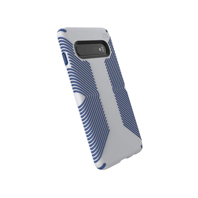 Speck Galaxy S10 Microchip Grey/Ballpoint Blue Presidio Grip Galaxy S10 Cases Phone Case