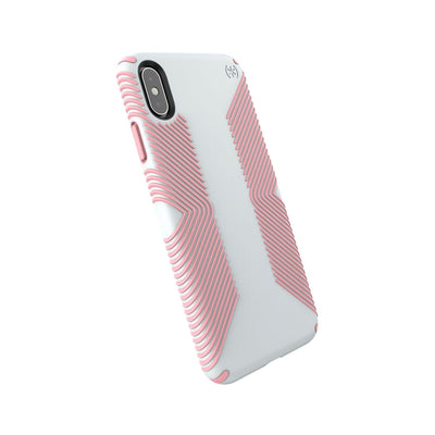 Speck iPhone XS Max Dove Grey/Tart Pink Presidio Grip iPhone XS Max Cases Phone Case