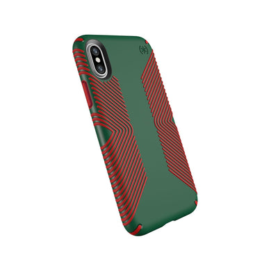 Speck iPhone XS/X Fairway Green/Currant Red Presidio Grip Limited Edition iPhone XS/X Cases Phone Case